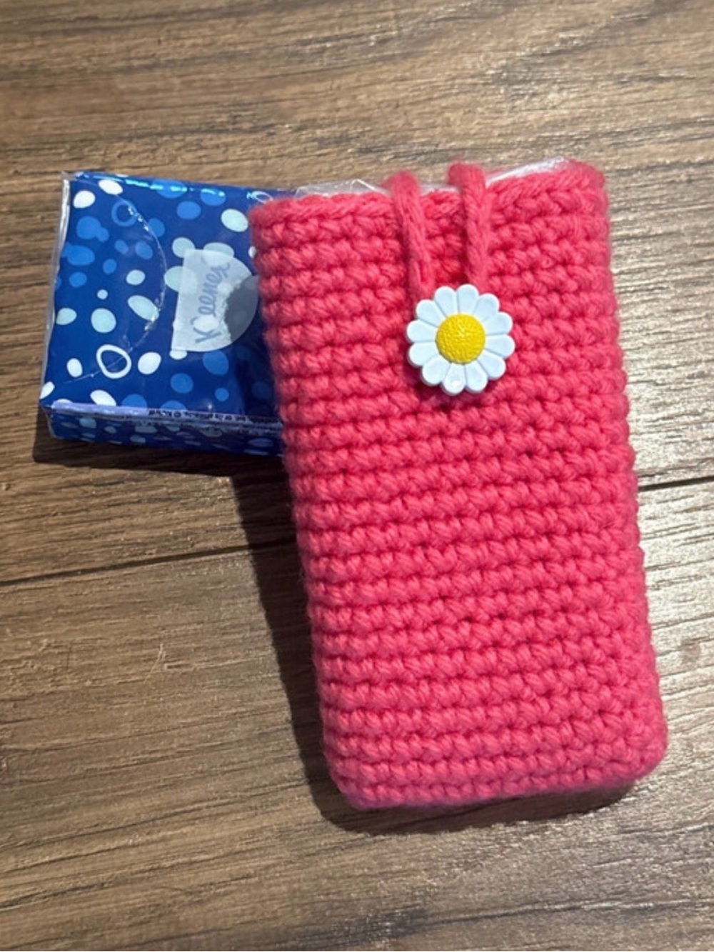 Pink Travel Tissue Cover